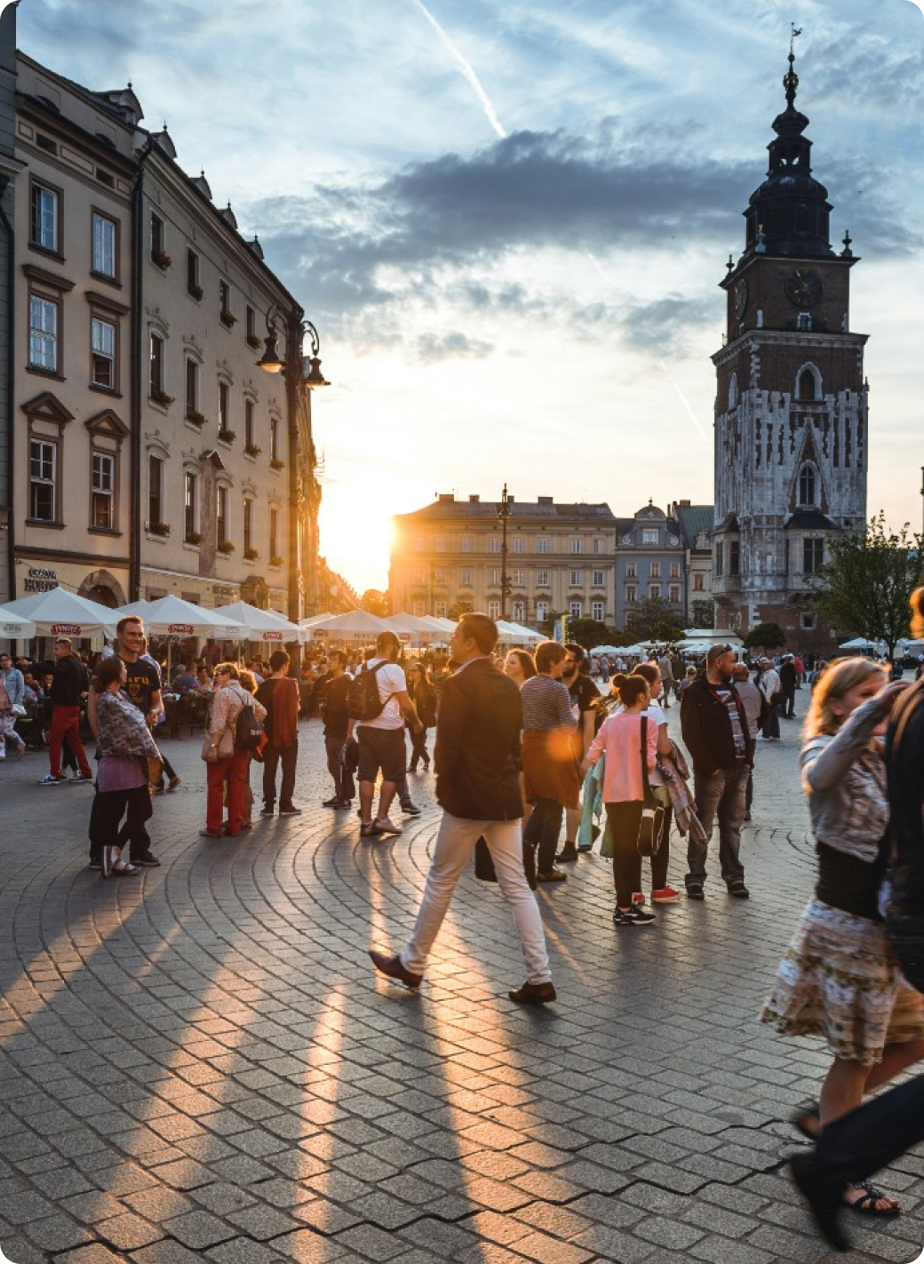 people walking on the street